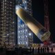 NASA Space Launch System (SLS) rocket model testing